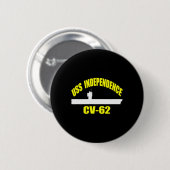 Uss Independence Cv-62 Flugzeugträger Väter Da Button (Vorne & Hinten)