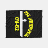 Uss Independence Cv-62 Flugzeugträger Väter Da Fleecedecke (Vorderseite (Horizontal))