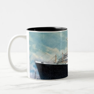 USS Independence & SS Constitution Vintage Zweifarbige Tasse