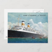 USS Independence & SS-Verfassung Vintag Postkarte (Vorne/Hinten)