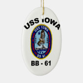 USS Iowa BB-61 Keramik Ornament (Rechts)