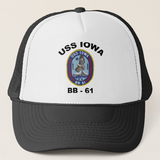 USS Iowa BB-61 Truckerkappe (Vorderseite)