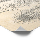 USS IOWA Blueprint (Archival) Poster (Ecke)