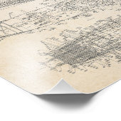 USS Iowa Blueprints Fotodruck (Ecke)