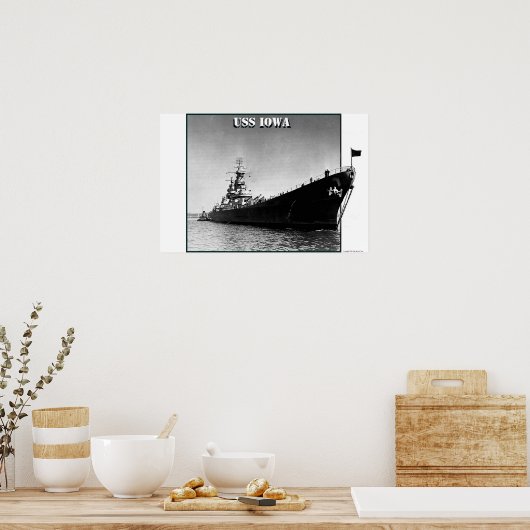 USS Iowa Poster (Küche)