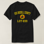 USS Iredell County LST839 Tonkin Gulf Yacht Club P T-Shirt (Design vorne)