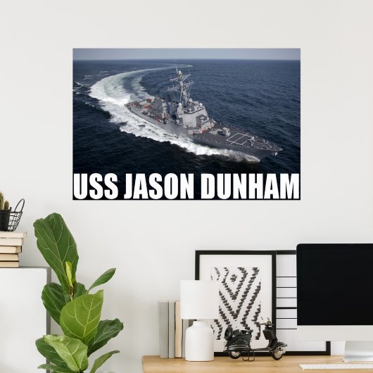 USS Jason Dunham Poster (Heimbüro)