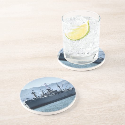 USS Jeremias O'Brien Sandstein Untersetzer (Seite)