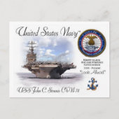 USS JOHN C. STENNIS CVN-74 CARRIER - Postcard Postkarte (Vorderseite)