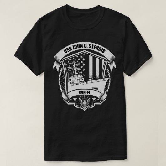 USS John C T-Shirt (Design vorne)
