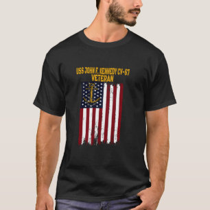 USS John F Kennedy CV 67 Aircraft Carrier Veteran T-Shirt