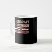 USS John F. Kennedy CVA-67 Aircraft Carrier Vetera Kaffeetasse (Vorderseite Links)