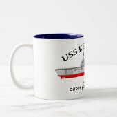 USS Kearsarge, LHD-3, Termine für kundenspezifisch Zweifarbige Tasse (Links)