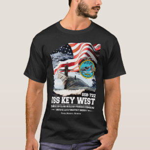 USS Key West SSN722 U-Boot-Veteranen T-Shirt