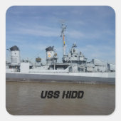 USS KIDD Aufkleber (Vorderseite)