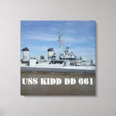 USS KIDD DD 661 Canvas Print Leinwanddruck (Vorderseite)