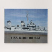 USS KIDD DD 661 Jigsaw Puzzle (Horizontal)