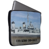 USS KIDD DD 661 Laptop-Sieb Laptopschutzhülle (Vorne Rechts)