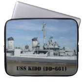 USS KIDD DD 661 Laptop-Sieb Laptopschutzhülle (Vorderseite)