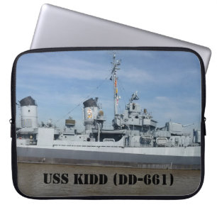 USS KIDD DD 661 Laptop-Sieb Laptopschutzhülle