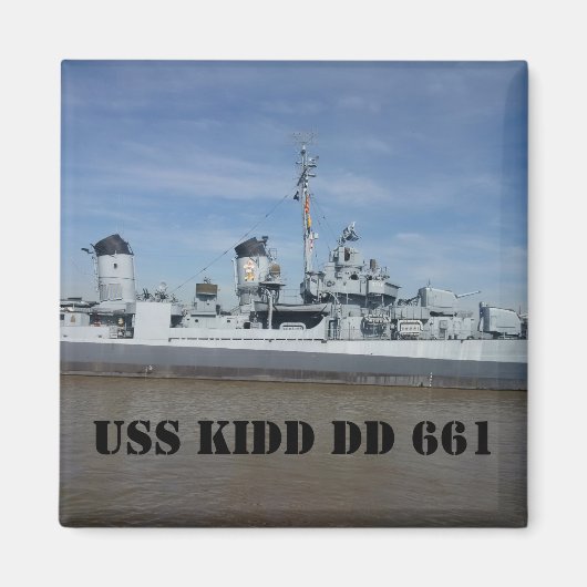 USS KIDD DD 661 Magnete Magnet (Vorne)