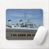USS KIDD DD 661 Mousepad (Mit Mouse)