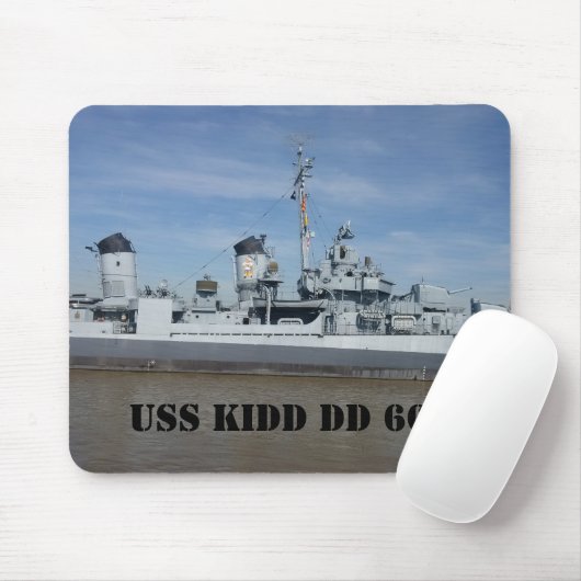 USS KIDD DD 661 Mousepad (Mit Mouse)