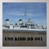 USS KIDD DD 661 Poster (Vorne)