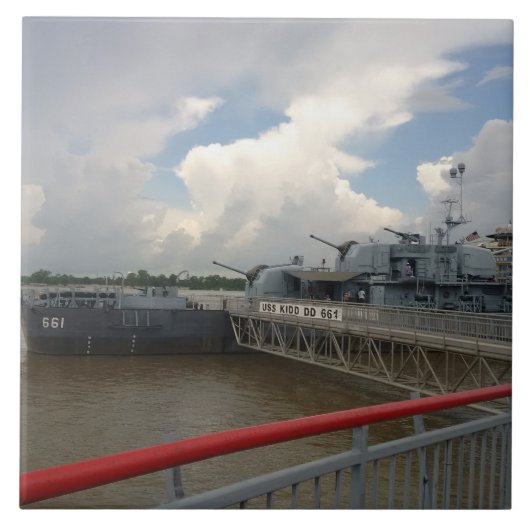 USS KIDD Keramik Tile Fliese (Vorderseite)