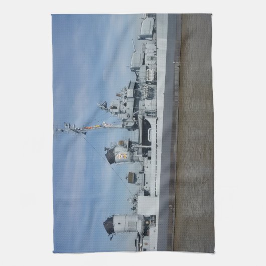 USS Kidd Kitchtuch Geschirrtuch (Vertikal)