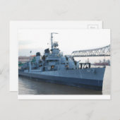 USS Kidd Ship Postkarte (Vorne/Hinten)