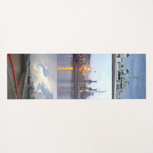 USS Kidd Yogamatte (Rückseite (Horizontal))