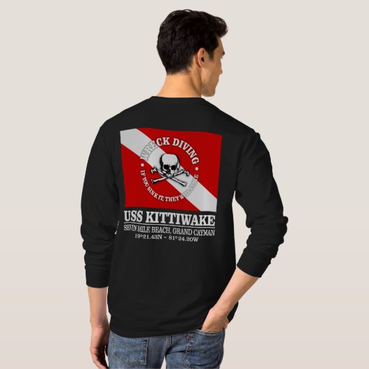 USS Kittiwake (best wrecks) T-Shirt (Schwarz voll)