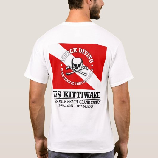 USS Kittiwake (best wrecks) T-Shirt (Rückseite)