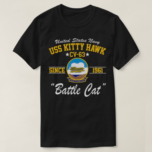 USS Kitty Hawk CV63 T-Shirt (Design vorne)