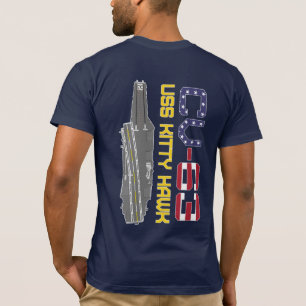USS KITTY HAWK CV-63 T - Shirt