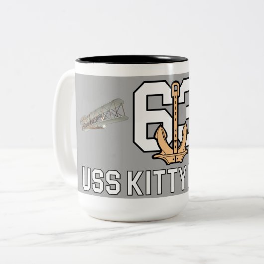 USS KITTY HAWK TASSE ERSTE (Vorderseite Links)