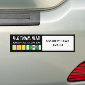 USS- KITTY HAWKVietnamkrieg-VETERAN Autoaufkleber (Auf Auto)