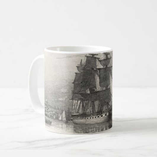 USS-Konstitution 1911 Kaffeetasse (Vorderseite Links)