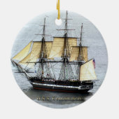 USS-Konstitution an der vollen Maske Keramikornament (Hinten)