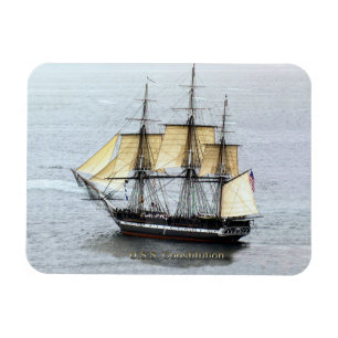 USS-Konstitution an der vollen Maske Magnet