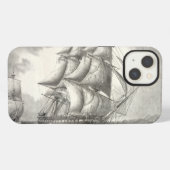 USS-Konstitution iPhone Hülle (Rückseite (Horizontal))