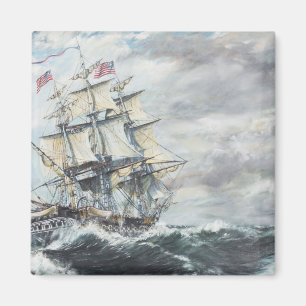 USS-Konstitutionsköpfe für MAJESTÄT Fregatte Magnet