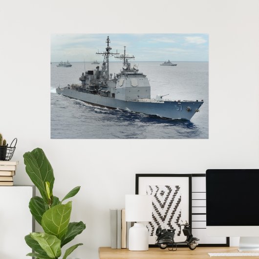 USS Lake Champlain (CG 57) Poster (Heimbüro)