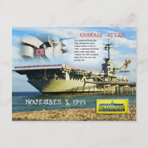 USS Lexington (CV-16), Corpus Christi, Texas Postkarte