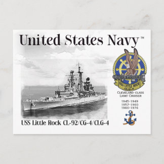 USS LITTLE ROCK CL-92/CG-4/CLG-4 Postkarte