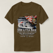 USS Little Rock LCS9 Kampfschiff-Veteranen T-Shirt (Design vorne)