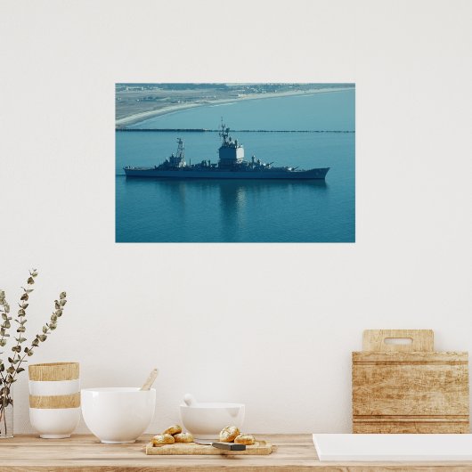 USS Long Beach", CGN-9 nuklear powered cruiser, le Poster (Küche)