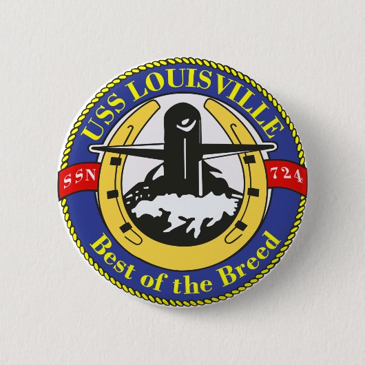 USS Louisville Button (Vorderseite)