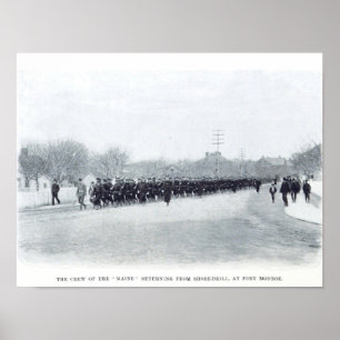 USS Maine auf der Shore Drill Poster